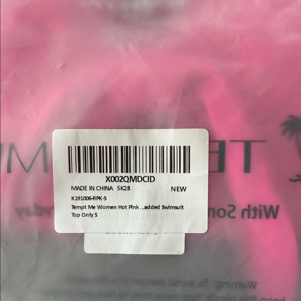 Tempt Me Pink Bikini Top - Picture 5 of 5